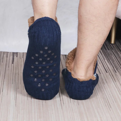 Semelle à picots antidérapants (coloris bleu à motifs présenté)